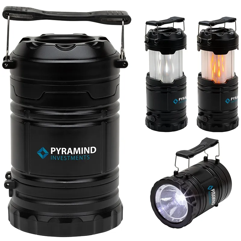 Camping Lantern 3-in-1 with Flame Mode - 5.75 in