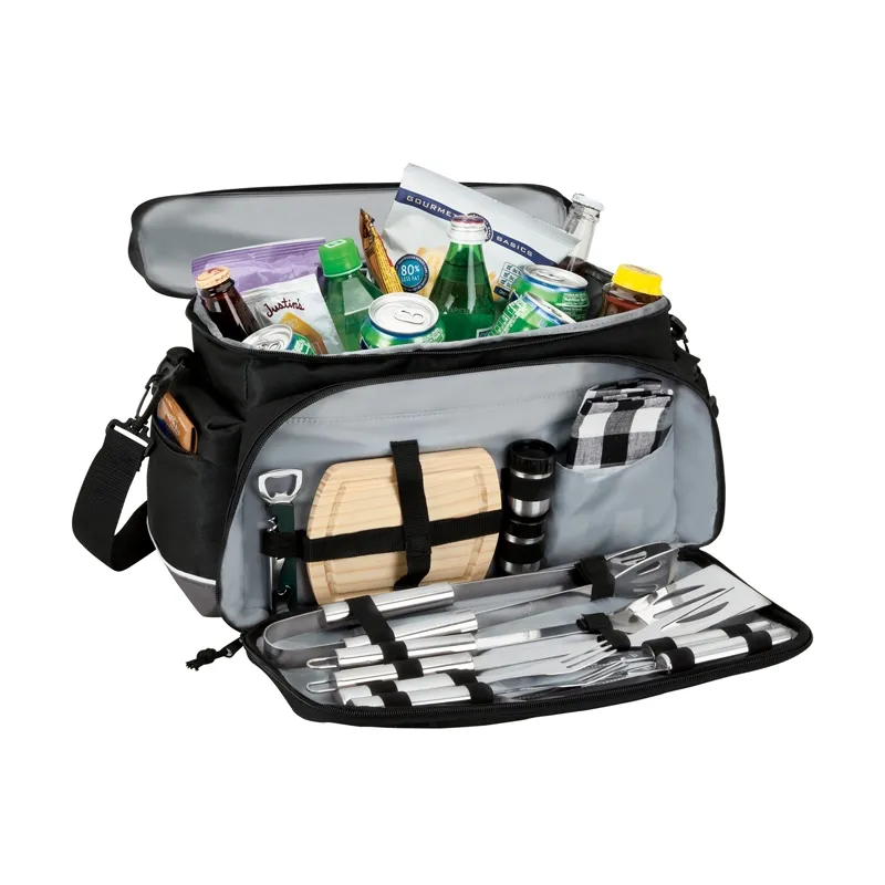 Cooler Bag with BBQ Tools and PEVA Lining - 15 Can - product view 3