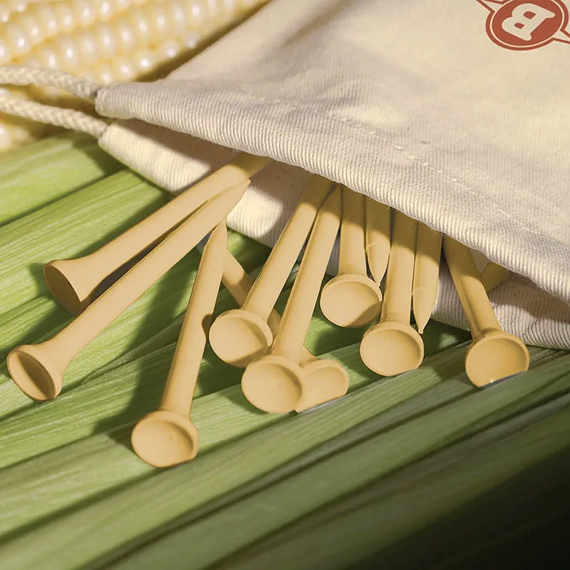 Golf Tee Set with Cotton Drawstring Bag - 20 Piece - product view 4