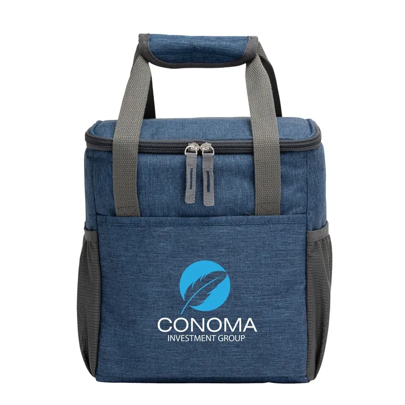 Lunch Cooler Bag with Mesh Pockets - 9 Can