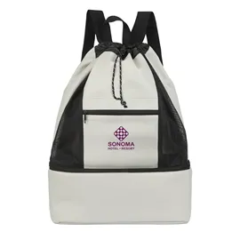 Drawstring Backpack Cooler Mesh Panels - 8 Can - product view 2