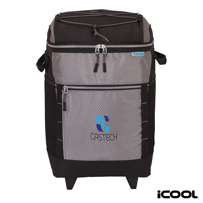 Rolling Cooler Bag Foldable Polyester - 30 Can