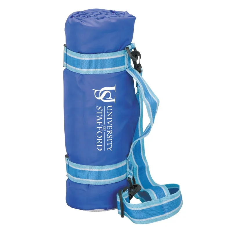 Picnic Blanket Roll-Up Fleece Shoulder Strap - 48 x 57 in - product view 3