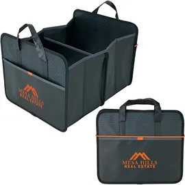 Trunk Organizer Two Compartment Collapsible - 14.5 x 12.25 x 18 in