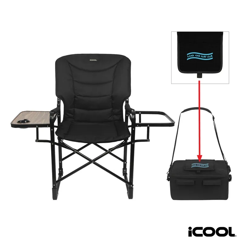 Camping Chair with 18-Can Cooler Side Table - 44 x 23 x 39 in
