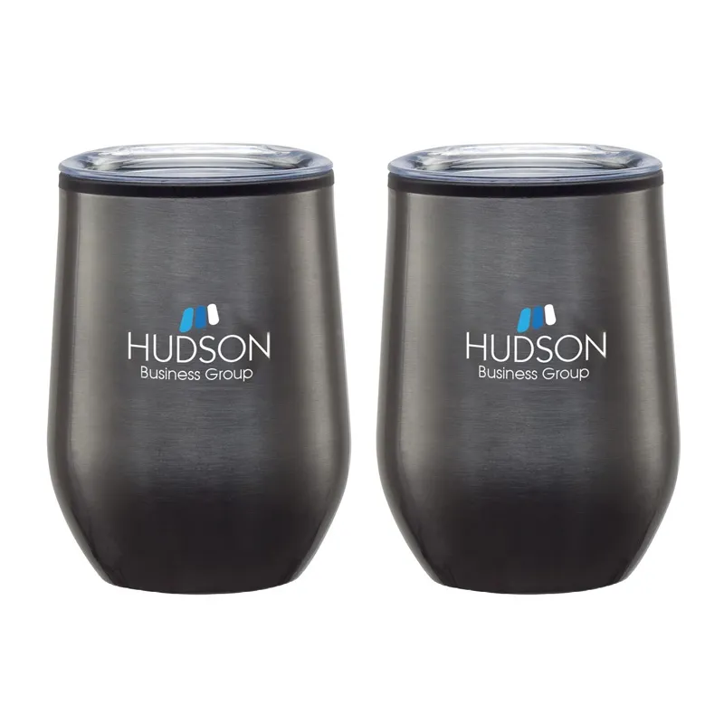 Wine Tumbler Gift Set with Sipper Lids - 12 oz (2 Pack) - product view 6