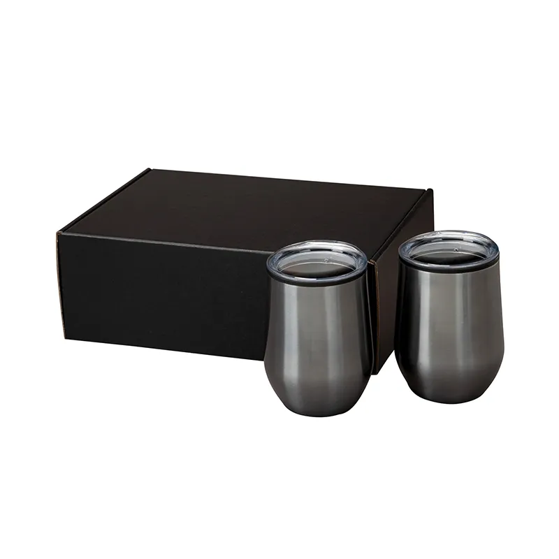 Wine Tumbler Gift Set with Sipper Lids - 12 oz (2 Pack) - product view 8