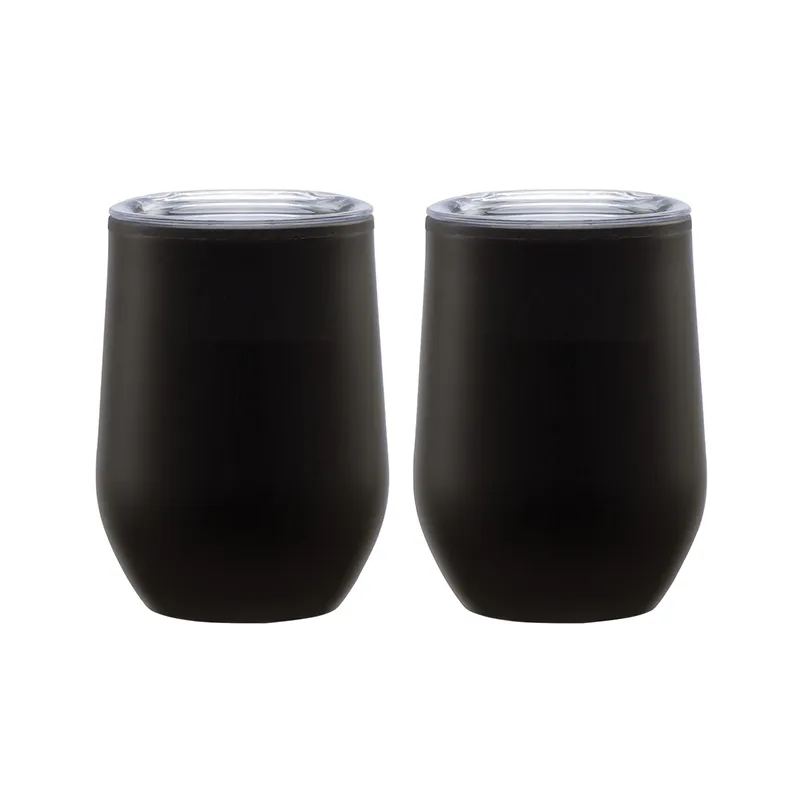 Wine Tumbler Gift Set with Sipper Lids - 12 oz (2 Pack) - product view 14