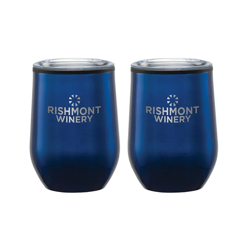 Wine Tumbler Gift Set with Sipper Lids - 12 oz (2 Pack) - product view 17