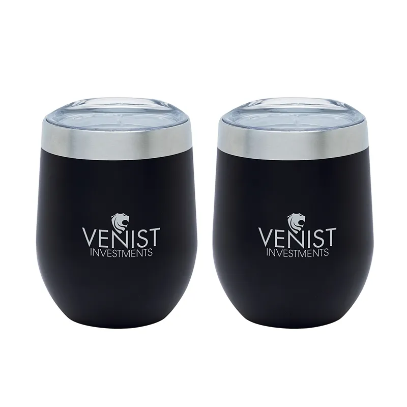 Insulated Wine Tumbler Gift Set Double Wall - 12 oz (2 Pack) - product view 2