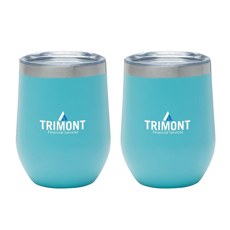 Insulated Wine Tumbler Gift Set Vacuum Sealed - 12 oz (2 Pack) - product view 6