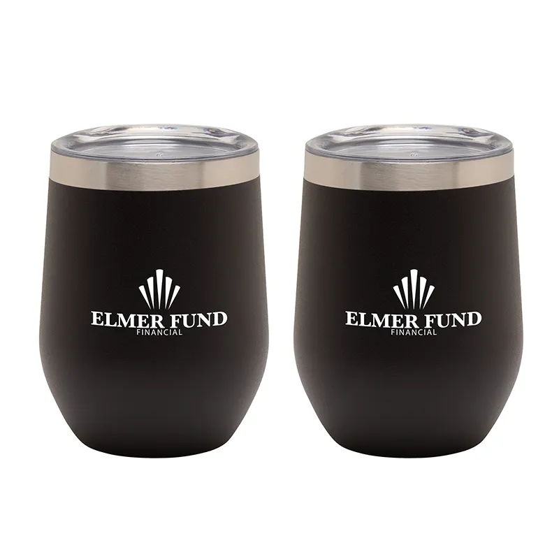 Insulated Wine Tumbler Gift Set Vacuum Sealed - 12 oz (2 Pack) - product view 19