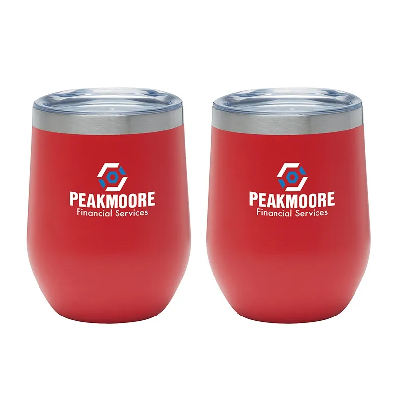 Insulated Wine Tumbler Gift Set Vacuum Sealed - 12 oz (2 Pack) - product view 25