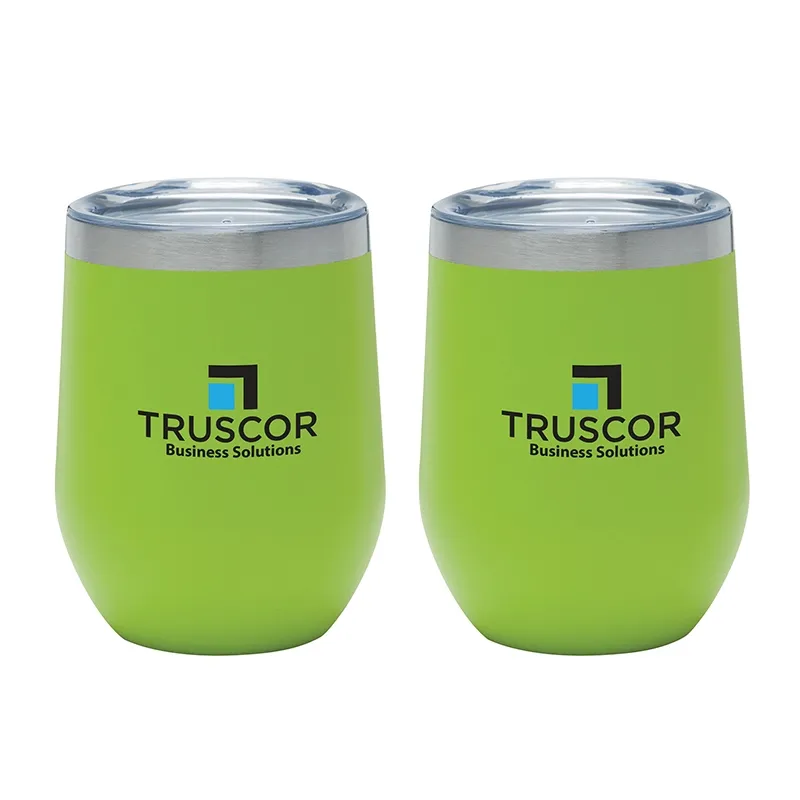 Insulated Wine Tumbler Gift Set Vacuum Sealed - 12 oz (2 Pack) - product view 29