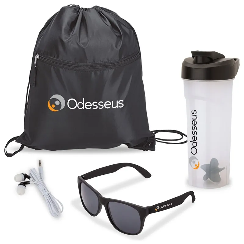 Fitness Gift Set 4-Piece with Sunglasses - 28 oz Shaker