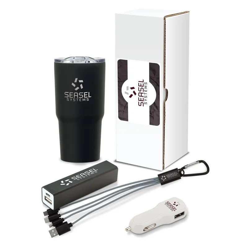 Gift Set 4-Piece Technology with Power Bank - 20 oz Tumbler