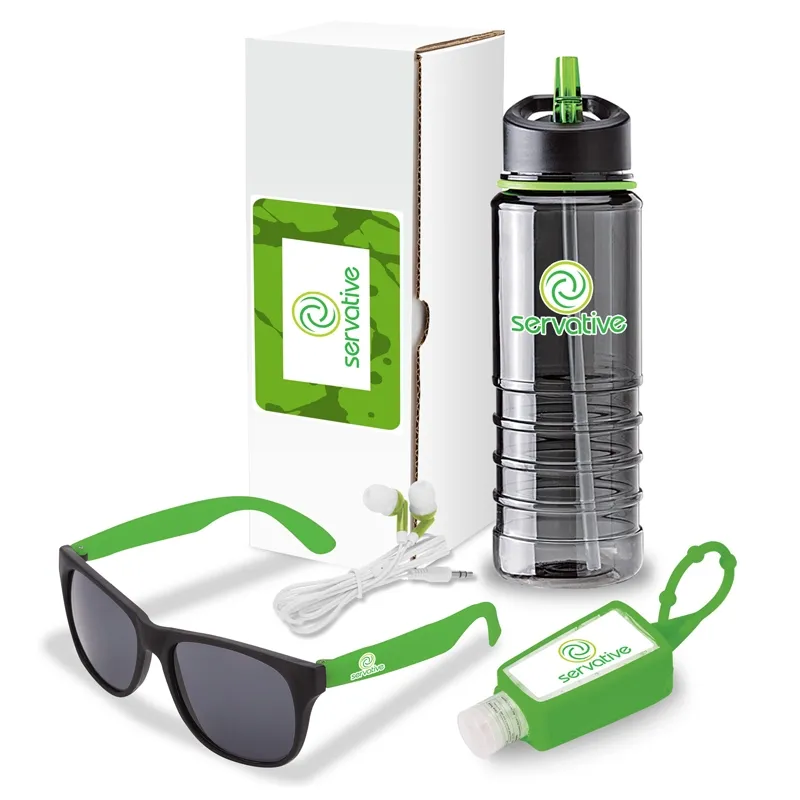 Gift Set 4-Piece Fitness with Tritan Water Bottle - 25 oz