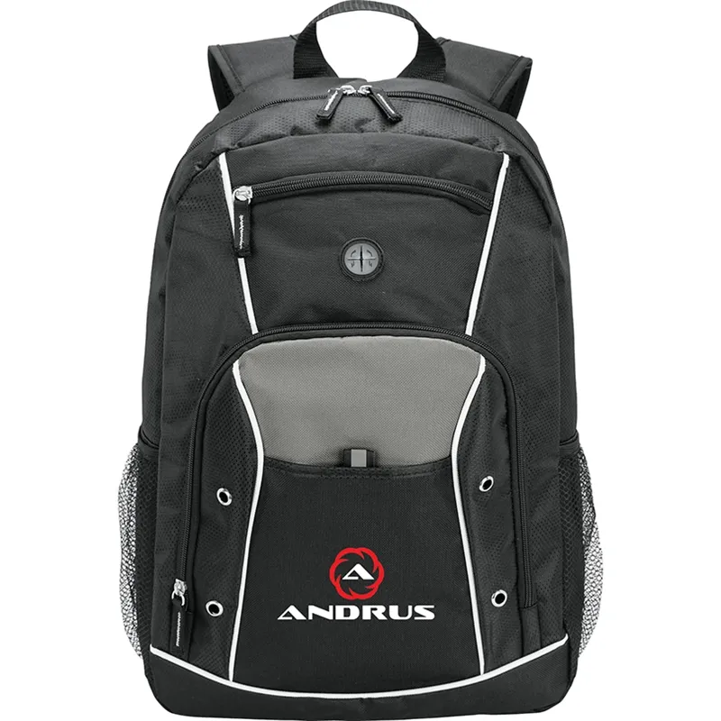 Backpack with Padded 15 Inch Laptop Compartment - 600D