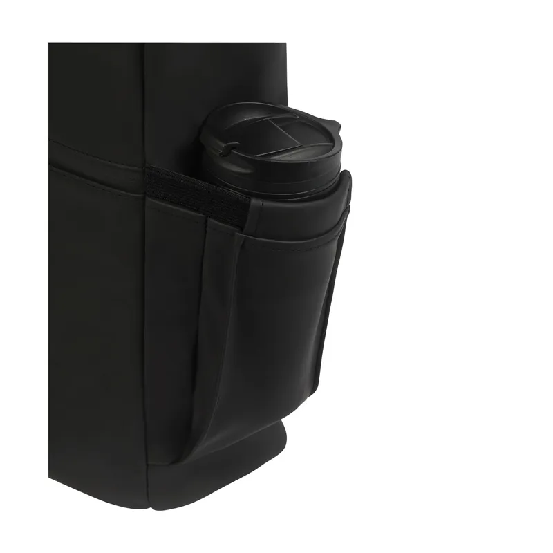 Laptop Backpack PU Vegan Leather Roll-Top - 11.5 x 17 in - product view 5