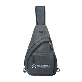 Crossbody Sling Bag Soft Touch 2-Tone - 10 x 16 in