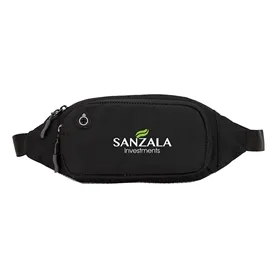 Waist Bag Padded Air Mesh Cable Pass-Through - 11 x 4.5 in