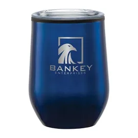 Wine Tumbler Steel PP Liner with Non-Slip Base - 12 oz - product view 3