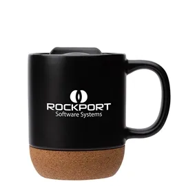 Ceramic Mug with Cork Base Matte Finish - 14 oz