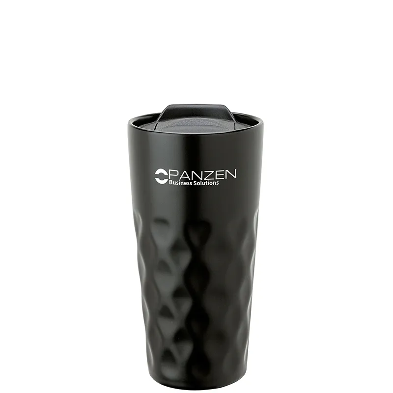 Ceramic Travel Tumbler Diamond Grip Double Wall - 15 oz