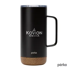 Stainless Steel Mug Cork Base Copper Lined - 16 oz