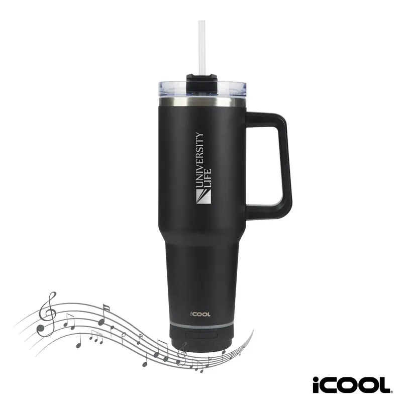 Insulated Travel Mug with Bluetooth Speaker - 40 oz