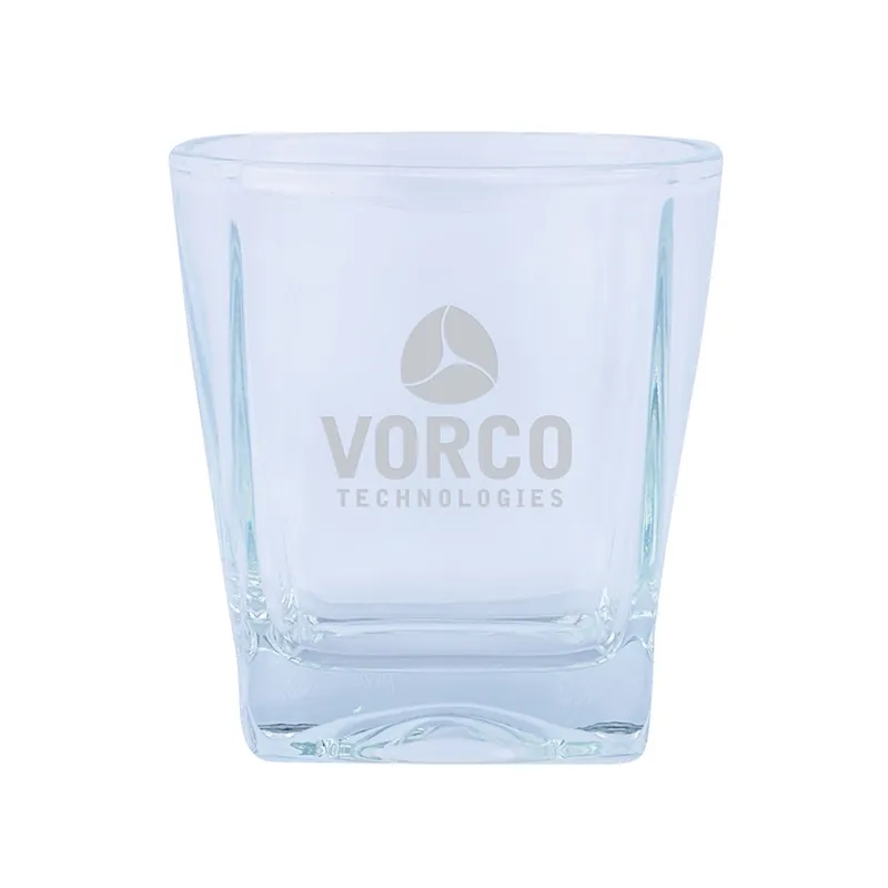 Whiskey Rocks Glass Squared Shape Thick Base - 9 oz