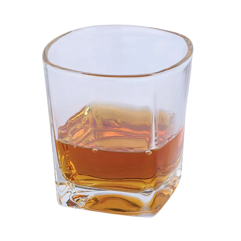 Whiskey Rocks Glass Squared Shape Thick Base - 9 oz - product view 3