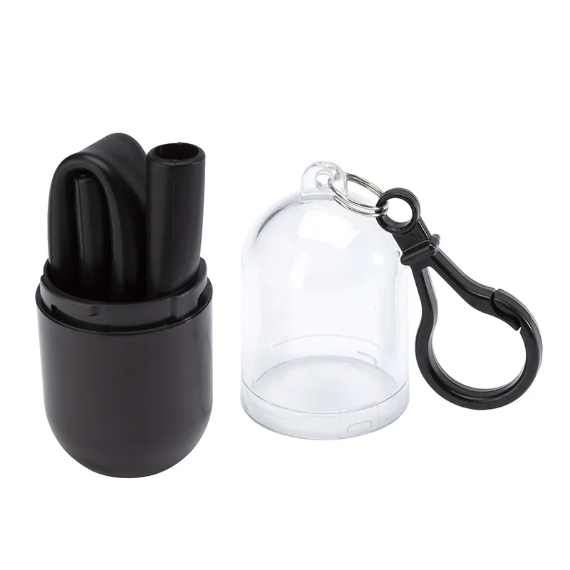 Silicone Straw with Capsule Case - 10 in - product view 5