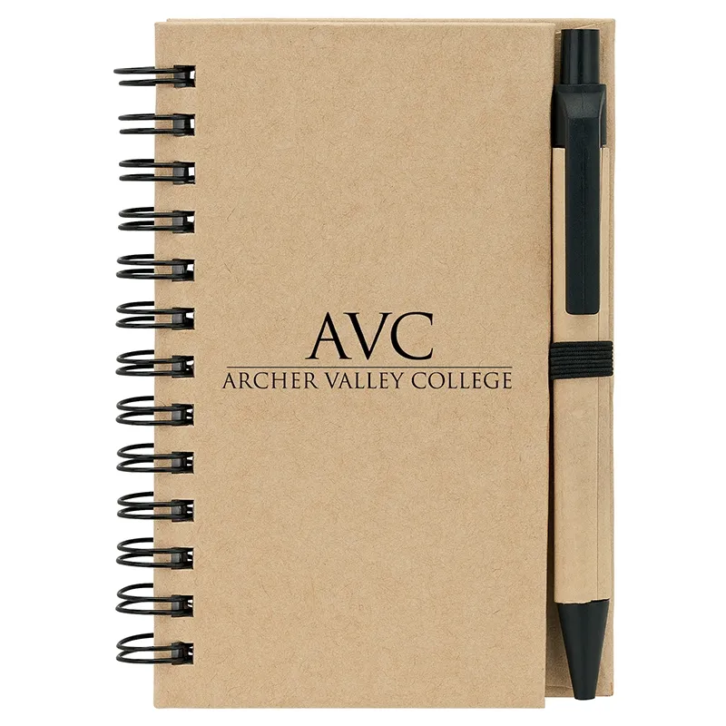 Mini Notebook with Paper Pen - 40 Lined Pages