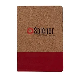 Hardcover Notebook Two-Tone Cork Cover - 5.75 x 8.13 in