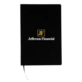 Hardcover Notebook Two-Tone Leatherette - 5.5 x 8.25 in