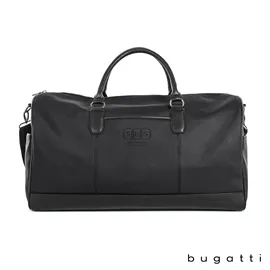 Travel Duffel Bag Twill Pattern Vegan Leather - 19.5 x 11.25 in