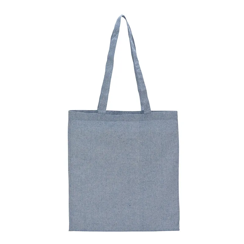Custom Tote Bag Recycled Cotton Machine Washable - 15 x 16.5 in - product view 2