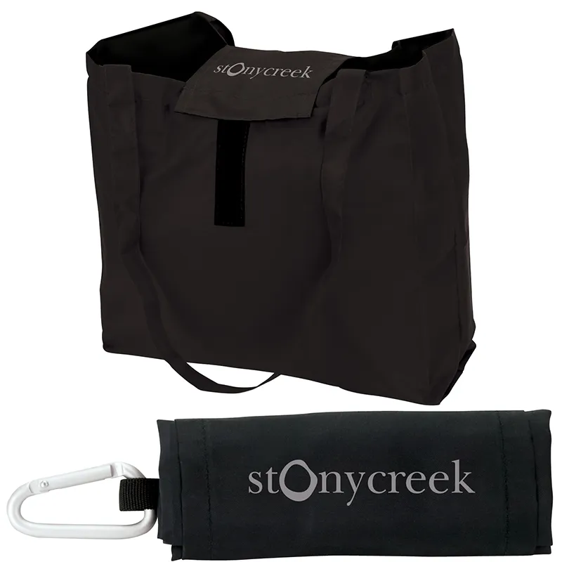 Custom Tote Bag Foldable with Carabiner - 11.5 x 13.5 in