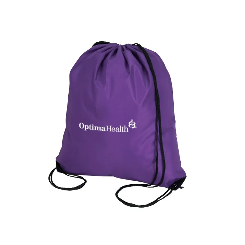 Drawstring Bag 210D Polyester with Backpack Straps - 17 x 20 in - product view 2