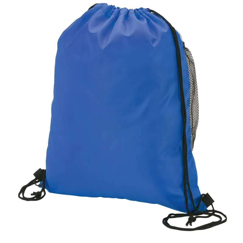 Drawstring Bag 210D with Gusseted Mesh Pocket - 13.25 x 16.25 in - product view 7