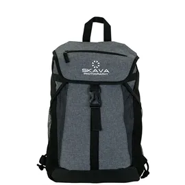 Drawstring Backpack 300D Canvas with Front Flap - 13 x 18 in