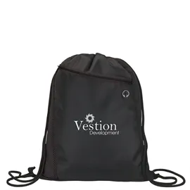 Drawstring Bag Microfiber Mesh with Media Port - 14 1/2 in