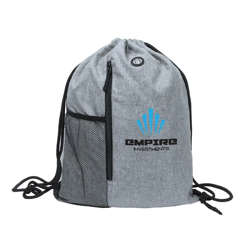 Drawstring Sportpack Large Capacity Two-Tone - 16 x 20 in