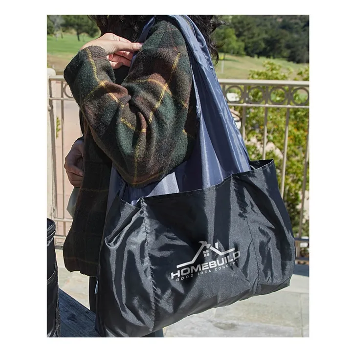 Custom Tote Bag Recycled RPET Grocery Style - 16 1/2 in - product view 7