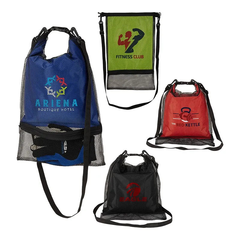 Dry Bag Waterproof with Mesh Outer Compartment - 3.8L - product view 4