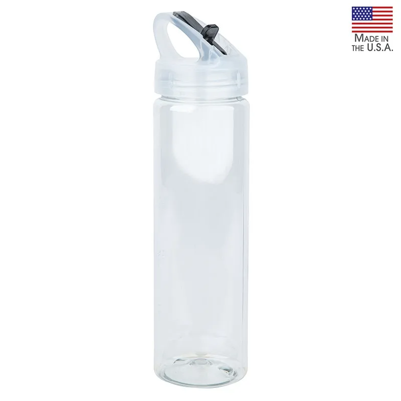 Water Bottle PET Flip Spout Made in USA - 25 oz - product view 2