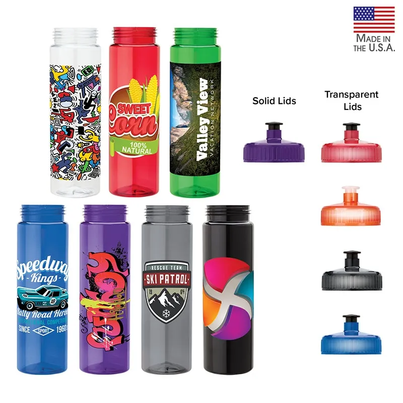 Water Bottle PET Pull Spout Made in USA - 25 oz - product view 5