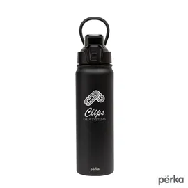 Double Wall Stainless Steel Water Bottle with Dual Opening - 24 oz