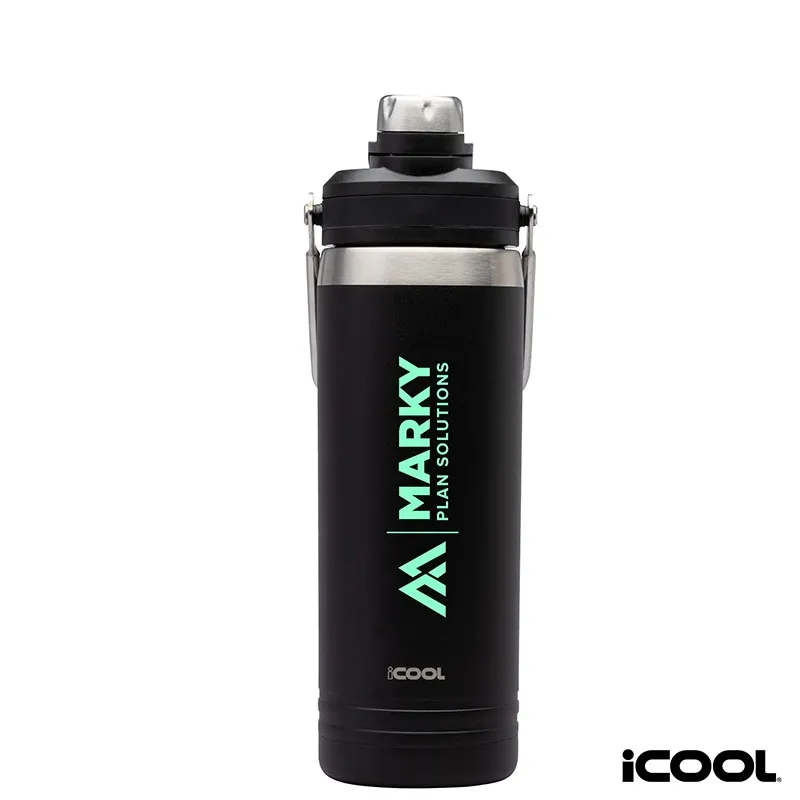 Stainless Steel Water Bottle with Dual Spouts - 24 oz